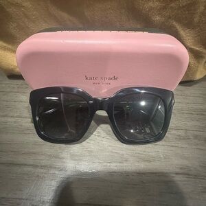 Kate Spade Black Sunglasses with Pink Case